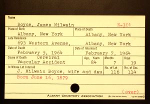 Boyce, James Milwain - Menands Funeral Card Boyce, James Milwain - Menands Funeral Card