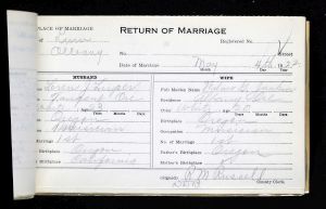 Luper, Loren J + Junkin, Wilma G Marriage 1922-05-04 Luper, Loren J + Junkin, Wilma G Marriage 1922-05-04