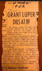 Luper, W. Grant Dies at 89 Luper, W. Grant Dies at 89