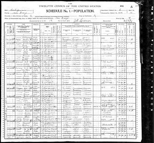 Luper, James Martin Barnheisel, 1900, Census, USA, San Diego Ward 9, San Diego, California Luper, James Martin Barnheisel, 1900, Census, USA, San Diego Ward 9, San Diego, California