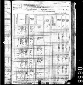 Du Barry, Beekman, 1880, Census, USA, Highland, Orange, New York