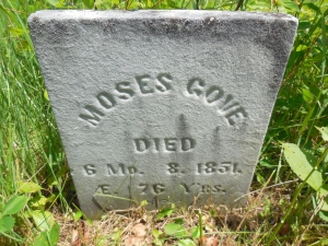 Gove, Moses - Headstone Gove, Moses - Headstone