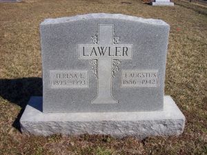Lawler, Gus and Teresa - headstone Lawler, Gus and Teresa - headstone